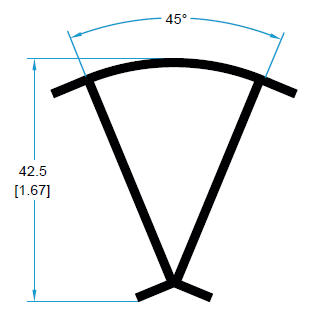 ESQUINERO 45°